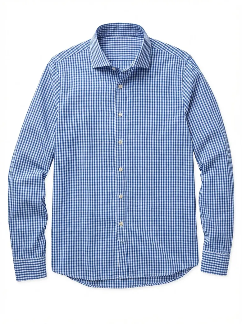 Plain pale pink poplin shirt