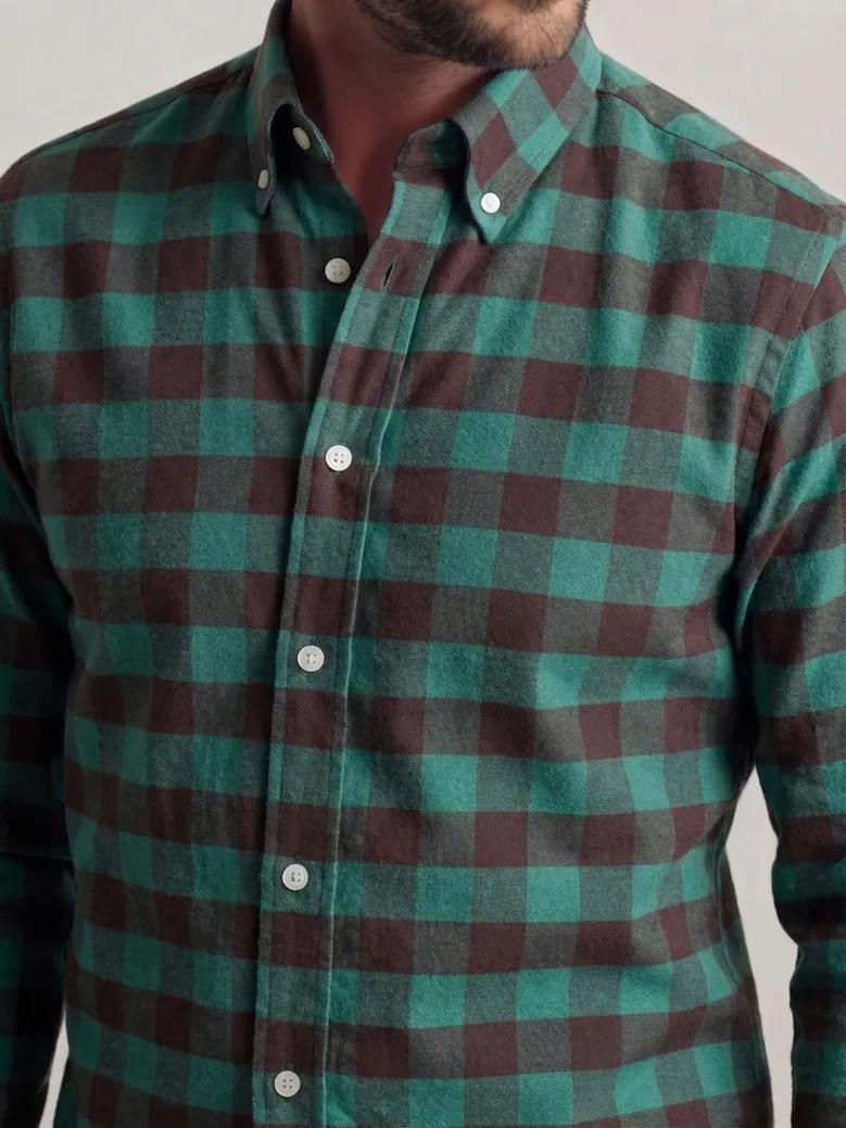Easy-iron plain white poplin shirt