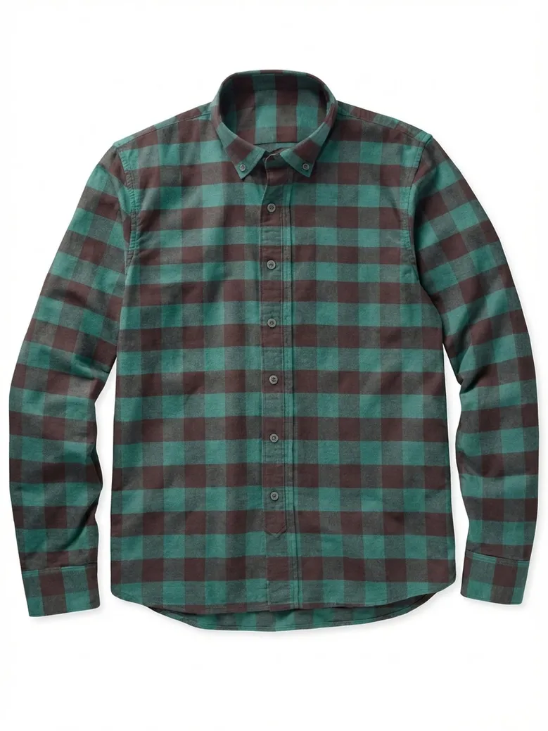 Easy-iron plain white poplin shirt