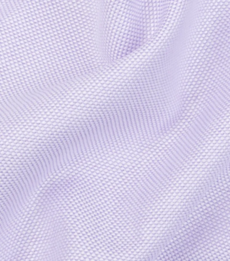 Easy-iron plain white poplin shirt