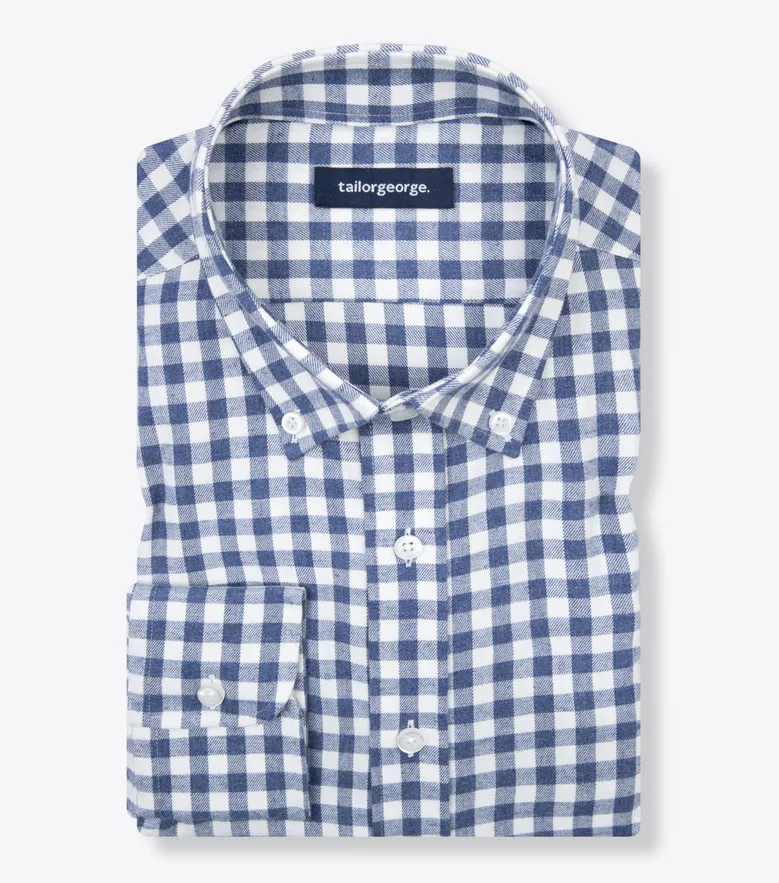 Easy-iron plain white poplin shirt