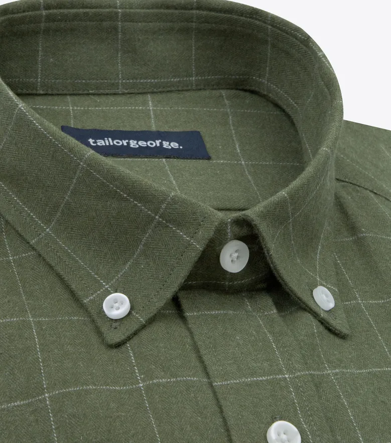 Easy-iron plain white poplin shirt