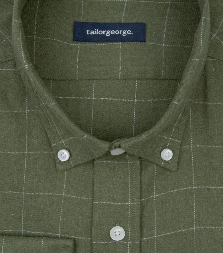 Easy-iron plain white poplin shirt
