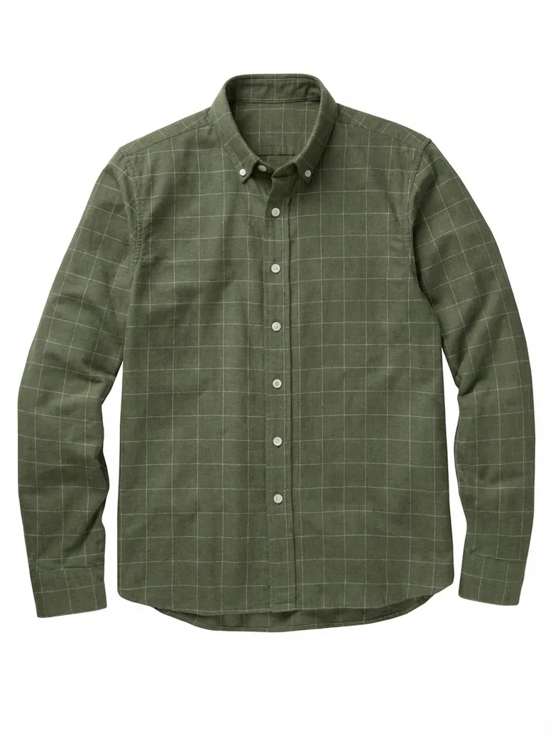 Easy-iron plain white poplin shirt