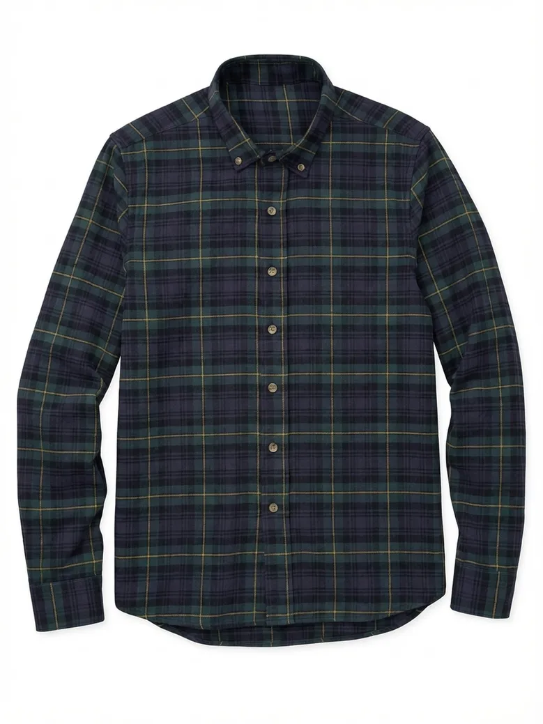 Easy-iron plain white poplin shirt
