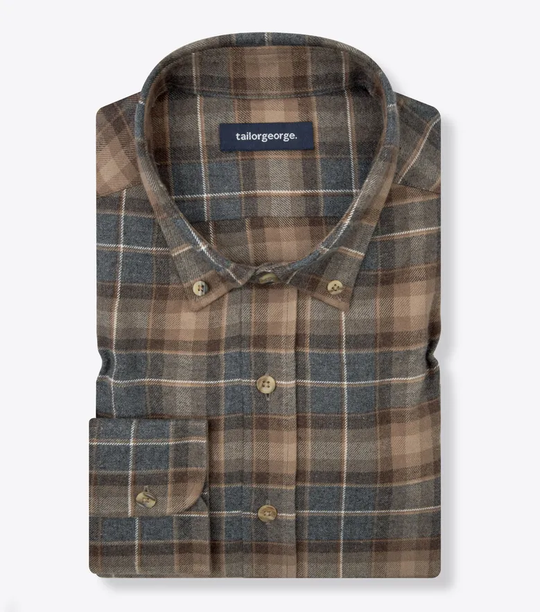 Easy-iron plain white poplin shirt