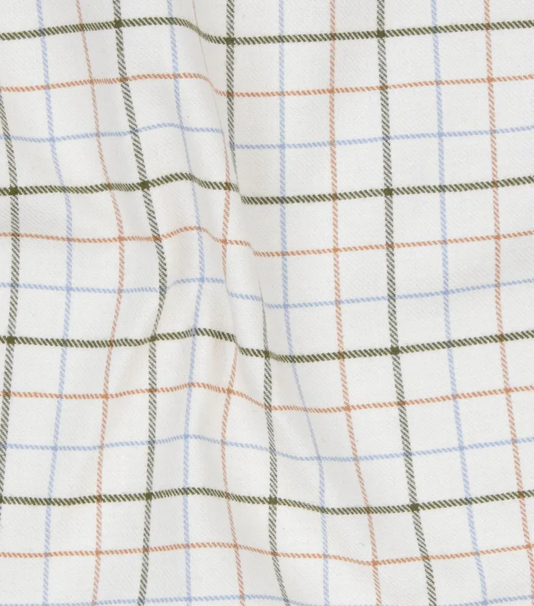 Easy-iron plain white poplin shirt