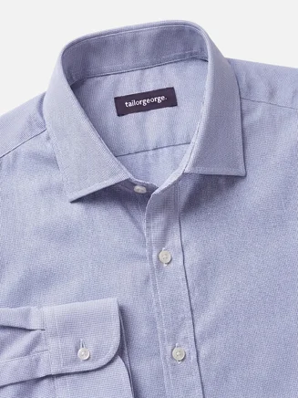 Light blue striped poplin shirt
