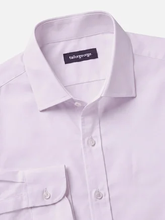 Plain purple poplin shirt