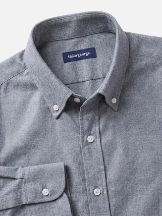 Plain grey flannel shirt