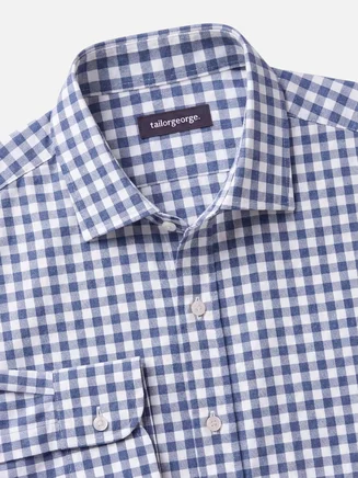 Checked blue Flannel shirt