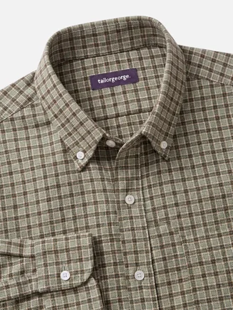 Checked green Flannel Shirt