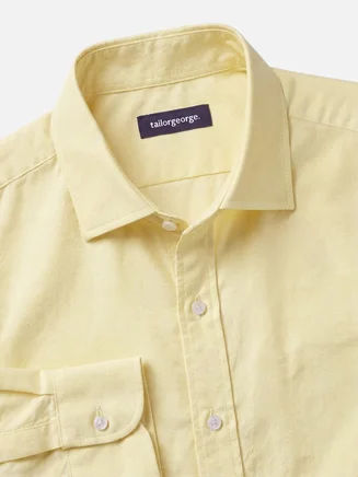 Plain Yellow Oxford Shirt