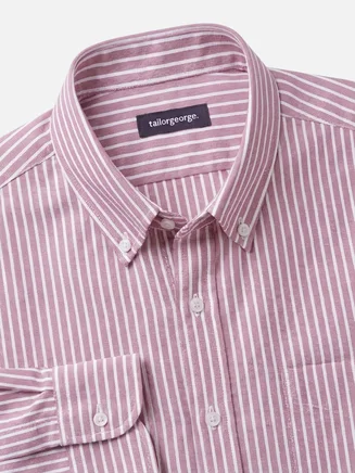 Striped red Oxford Shirt