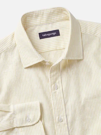 Striped Yellow Oxford Shirt