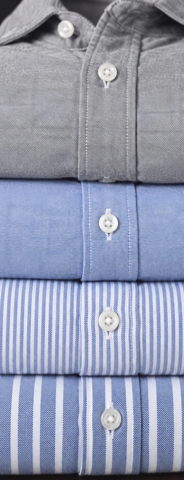 Easy-iron plain white poplin shirt
